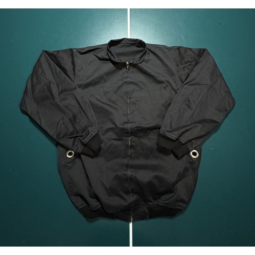 VTG‎ 1991 French Police Dog Handler Bomber Jacket J. Veyrier Black 100L DMC Zip